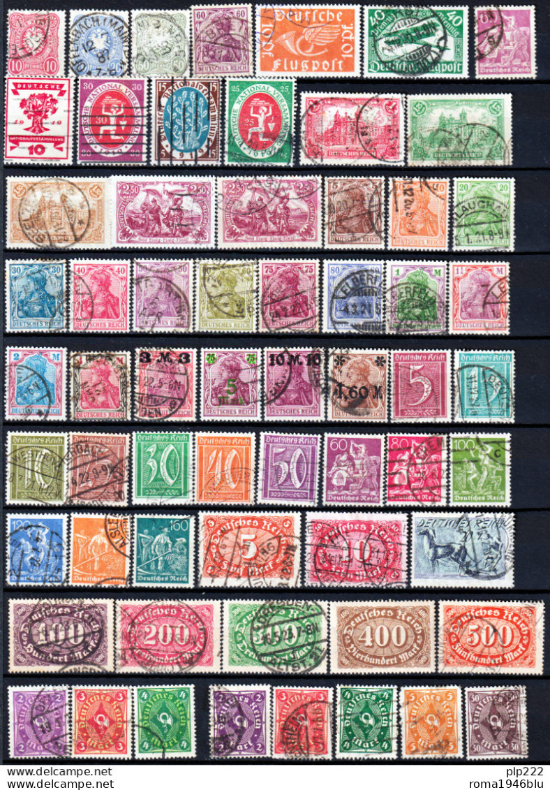 Germania Reich 1875/1927 Collection Over 100 Val. O/Used VF/F - Collezioni