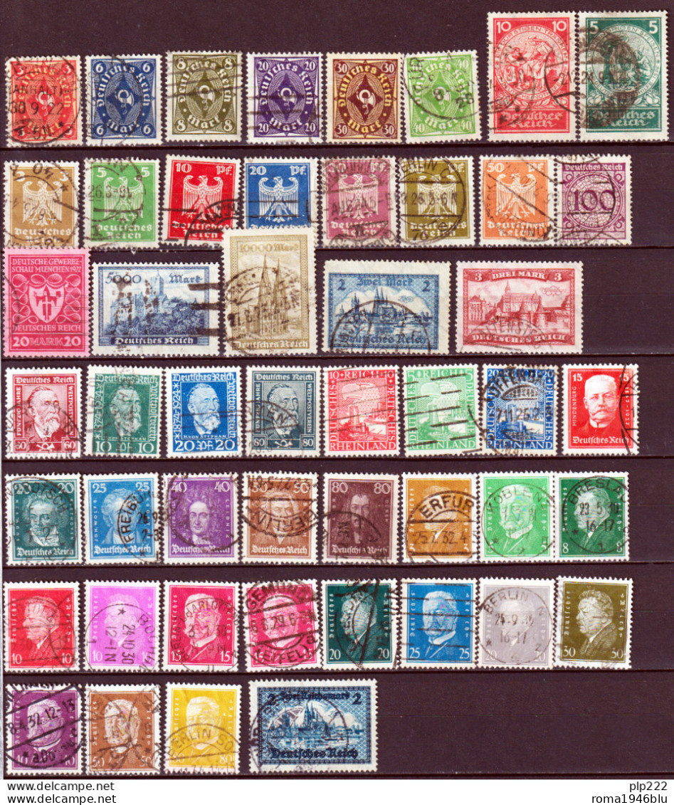 Germania Reich 1875/1927 Collection Over 100 Val. O/Used VF/F - Collections