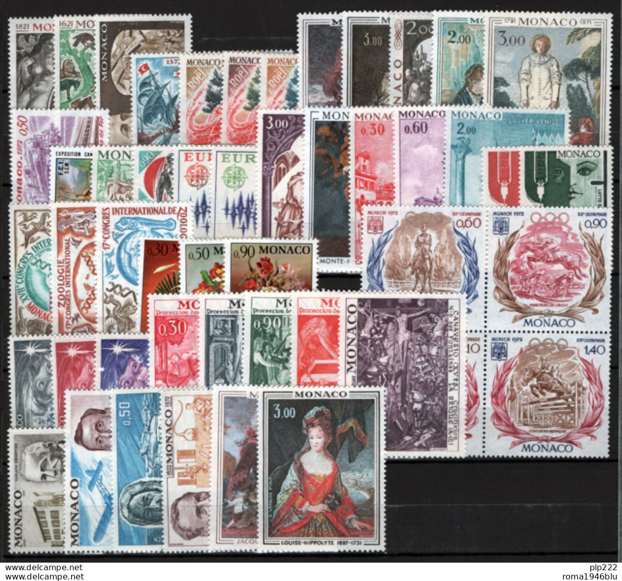 Monaco 1972 Annata Completa / Complete Year Set **/MNH VF - Años Completos