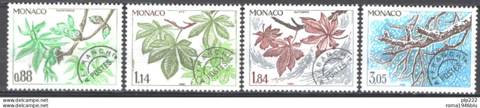 Monaco 1981 Annata Completa Con Preann / Complete Year Set With Precancel **/MNH VF - Annate Complete