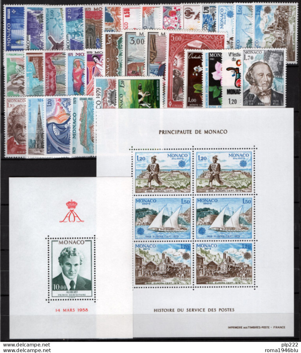 Monaco 1979 Annata Completa Con Preann / Complete Year Set With Precancel **/MNH VF - Volledige Jaargang