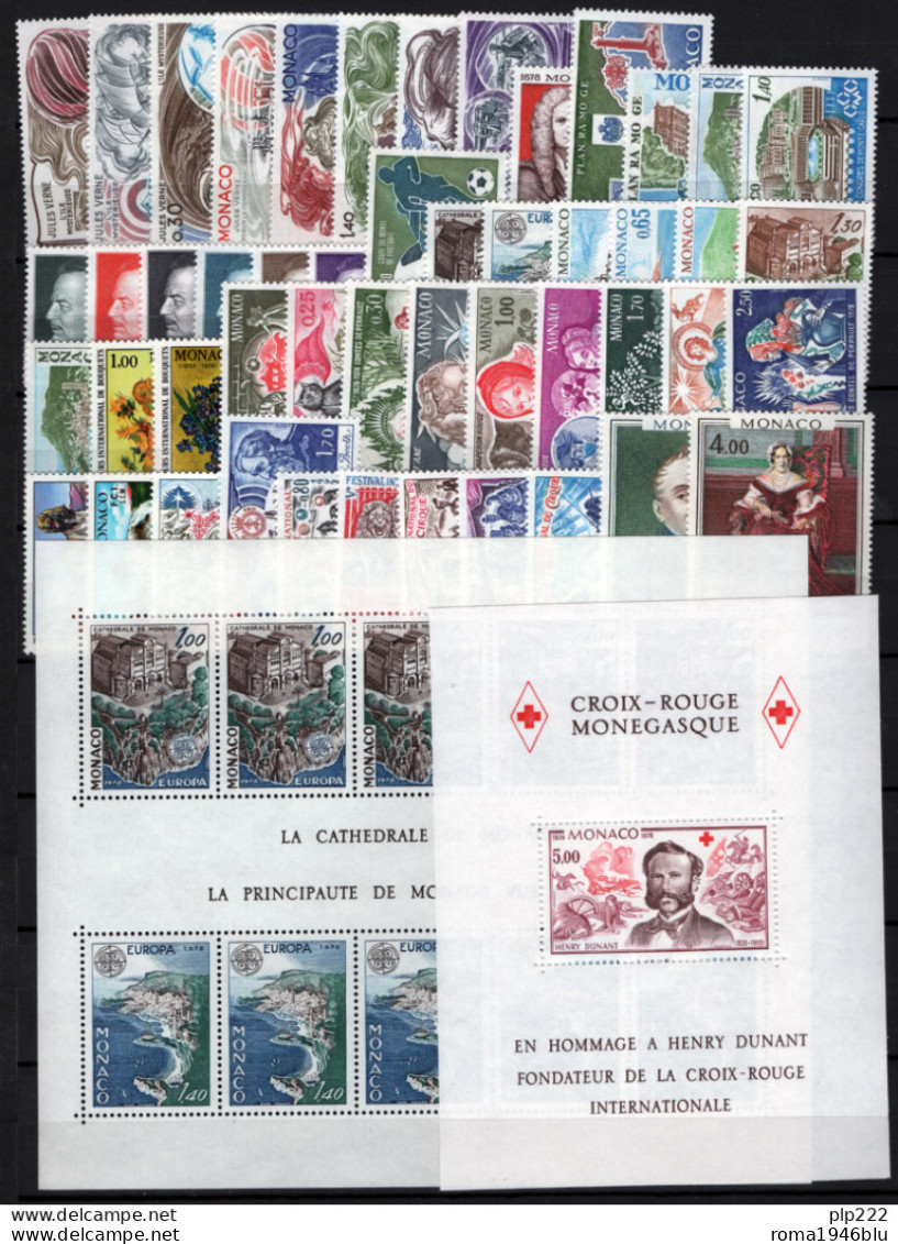 Monaco 1978 Annata Completa Con Preann / Complete Year Set With Precancel **/MNH VF - Full Years