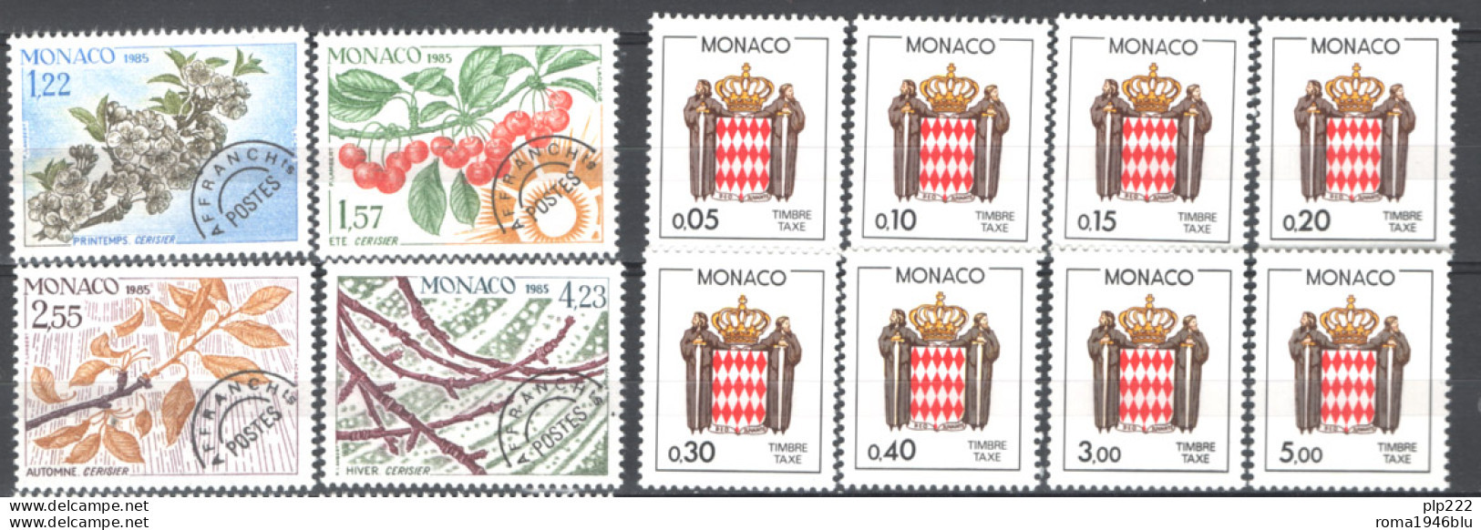 Monaco 1985 Annata Completa Con Servizi E Preann /Complete Year Set With Services And Precancels **/MNH VF - Años Completos