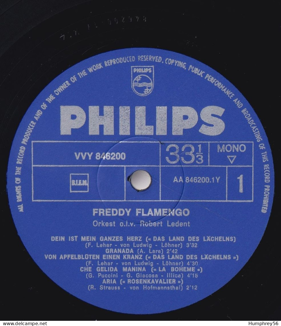 1969 - Freddy FLAMENGO & Robert Ledent - Opéra & Opérette