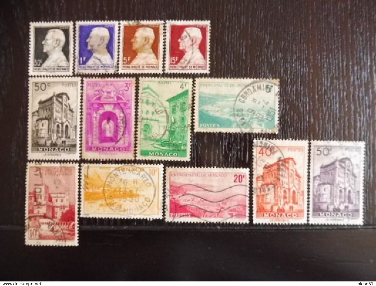 MONACO - Lot 13 Timbres Oblitérés - Used Stamps