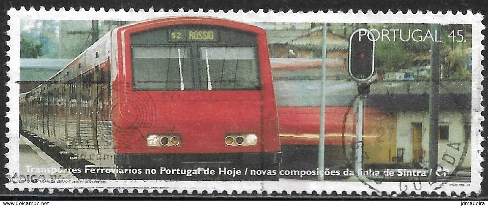 Portugal – 1994 Railway Transportation 45. Used Stamp - Usati