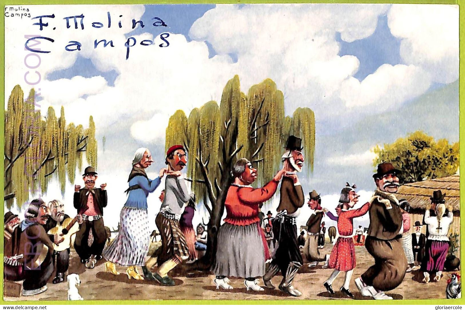 Af1161 - ARGENTINA - Vintage Postcard - Ethnic - Amerika