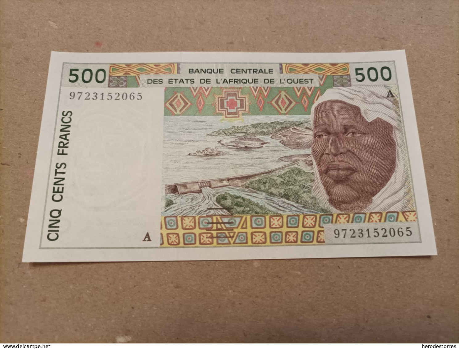 Billete De África Occidental (Costa De Marfil) De 500 FRANCS, Serie A, Año 1997, UNC - Ivoorkust