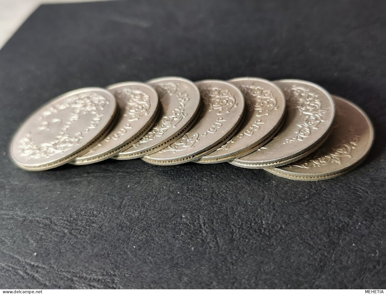 ️Lot 100 Coins 1 Kyat Grade XF : 34 X 1953 + 33 X 1956 + 33 X 1952 Uncleaned - Myanmar