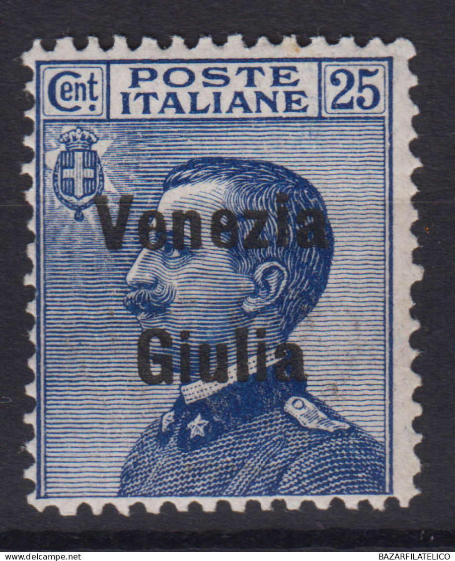 OCCUPAZIONI VENEZIA GIULIA 1918-19 25 CENTESIMI N.24 G.I MNH** - Vénétie Julienne