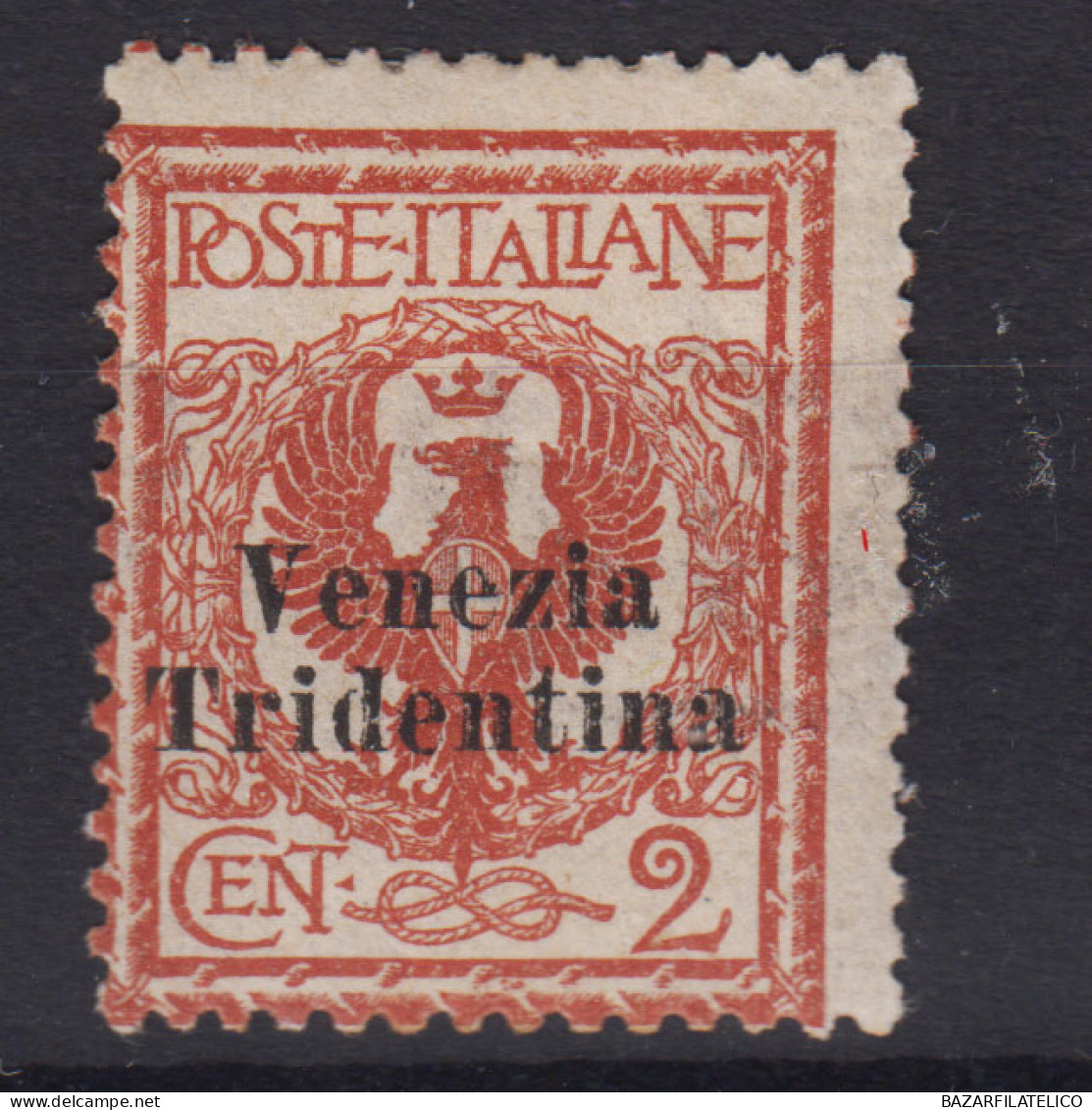 OCCUPAZIONI TRENTINO ALTO ADIGE 1918 VENEZIA TRIDENTINA 2 CENT. N.20 G.O MH* - Trentino