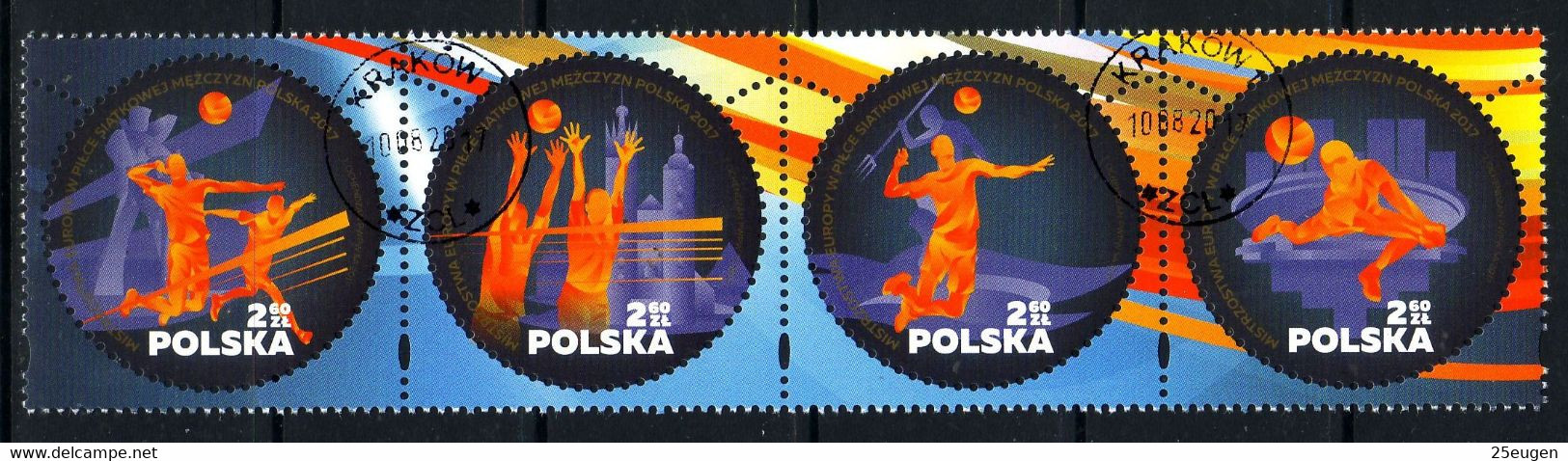 POLAND 2017 Michel No 4927-30 Used - Oblitérés