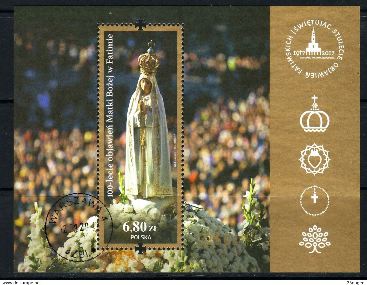 POLAND 2017 Michel No Bl 260 Used - Oblitérés