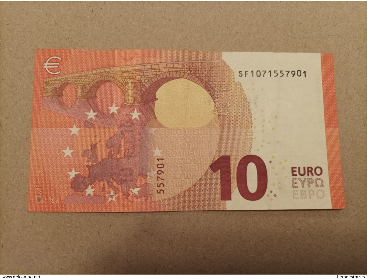 10 EURO ITALIA (SF) S003A1, DRAGHI, First Position, With Error - 10 Euro