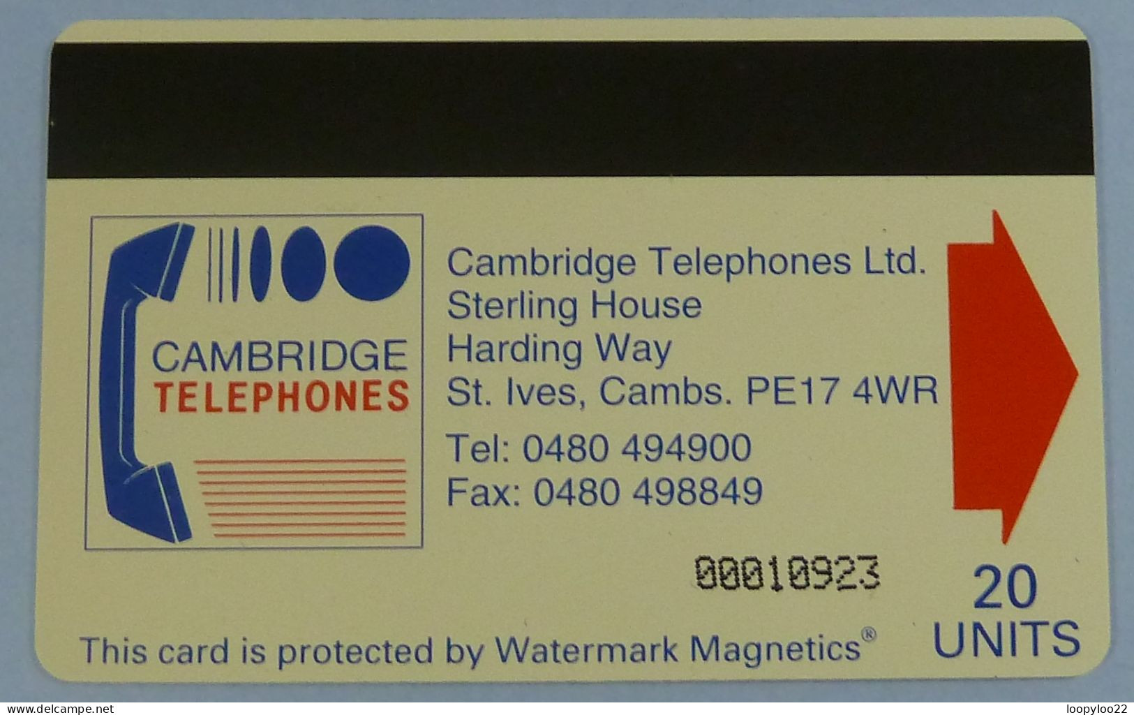 UK - Great Britain - Autelca - Cambridge Telephones - TRIAL -  ST ALBANS - CAM012 - 20 Units - 2000ex - VF Used - [ 8] Ediciones De Empresas