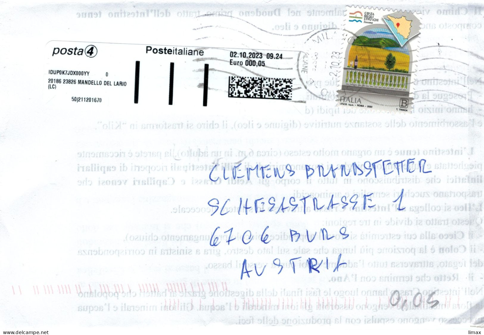 Milano 2023 - Etrusker-Küste - Label - 2021-...: Poststempel