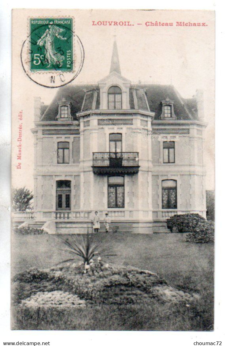 (59) 733, Louvroil, De Munck-Destrée édit, Château Michaux - Louvroil