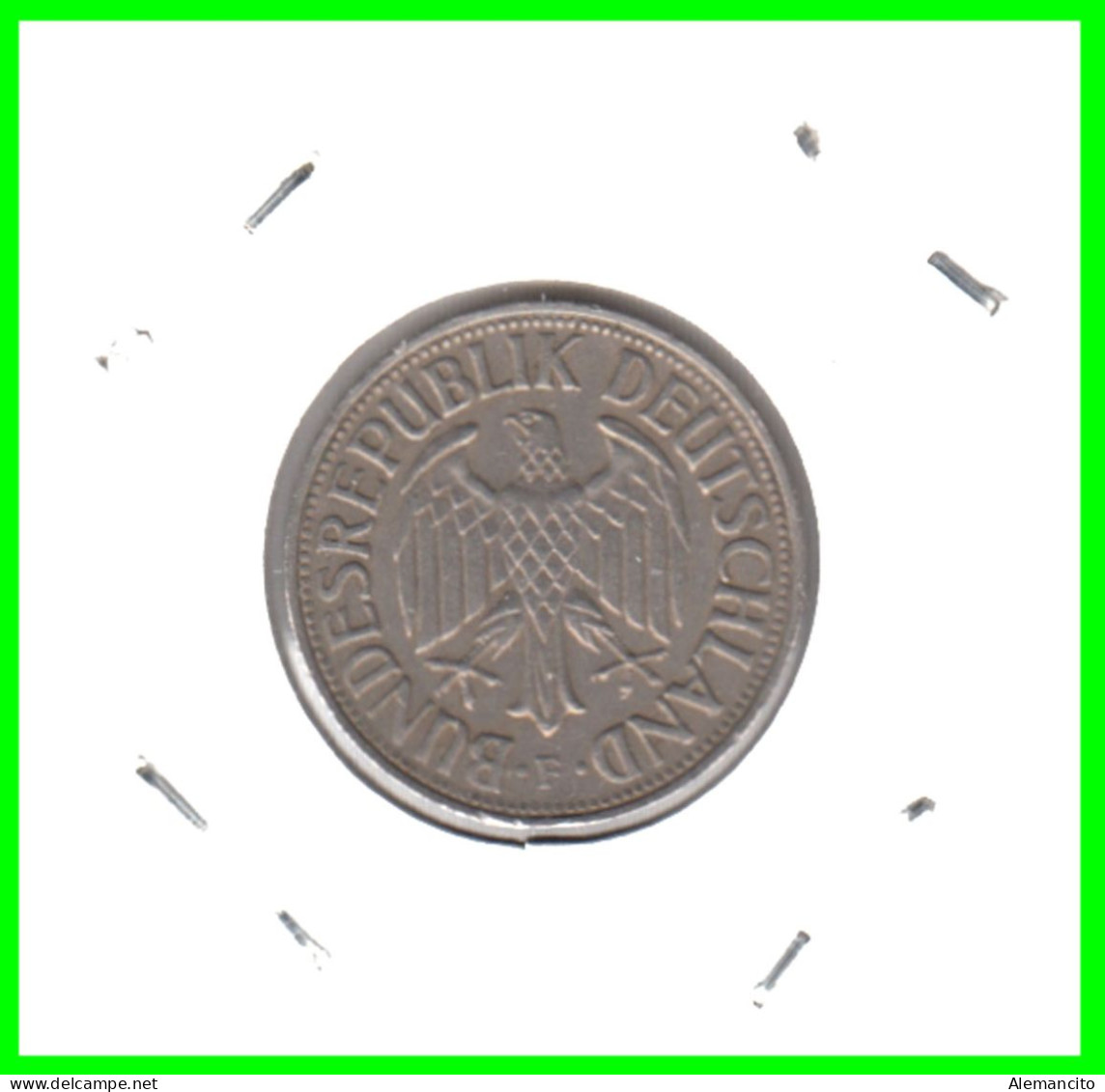 ALEMANIA FEDERAL - DEUTSCHLAND - GERMANY –  MONEDA DE LA REPUBLICA FEDERAL DE ALEMANIA DE 1.00 DM- DEL AÑO 1965 CECA-F - 1 Mark