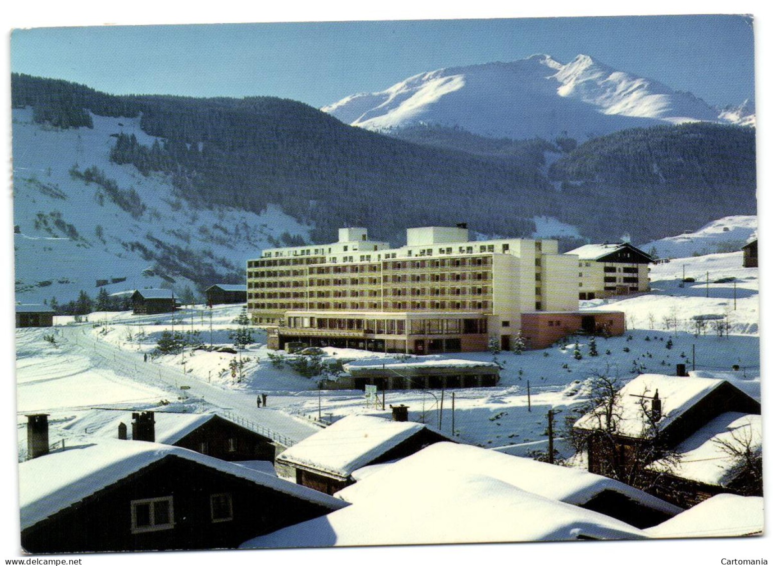 Disentis - Hotel Acla Da Fontauna Mit Dem Piz Pazzola - Disentis/Mustér