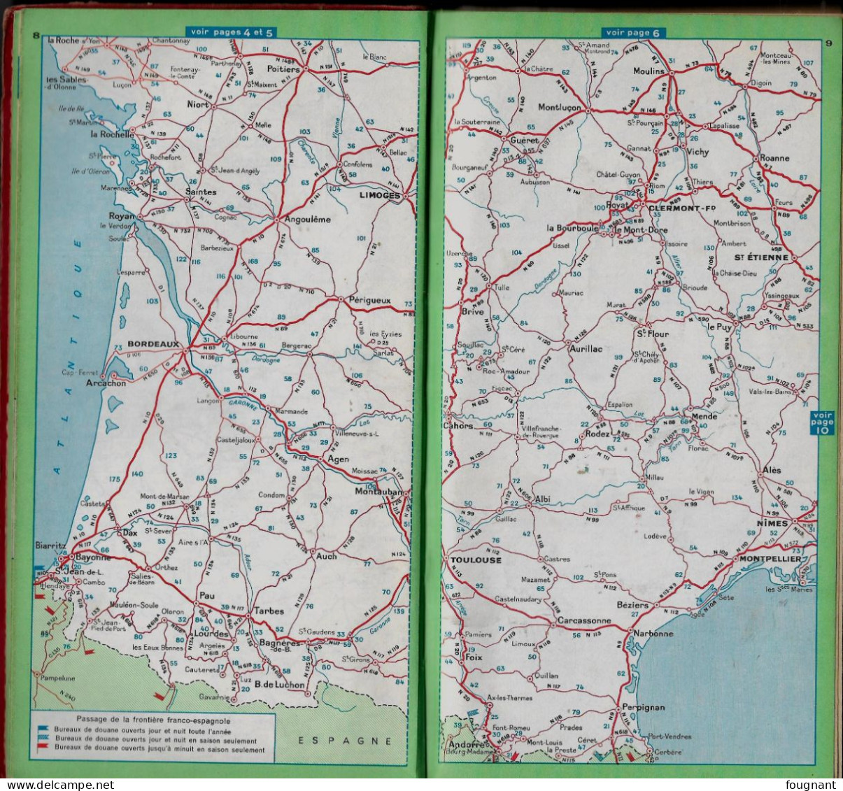 Michelin 1963- Complet-Il A Du Vécu Bien Sûr ! Couverture Et Pages Toutes Présentes? Les4 Coins De Couvertures Détachées - Michelin (guide)