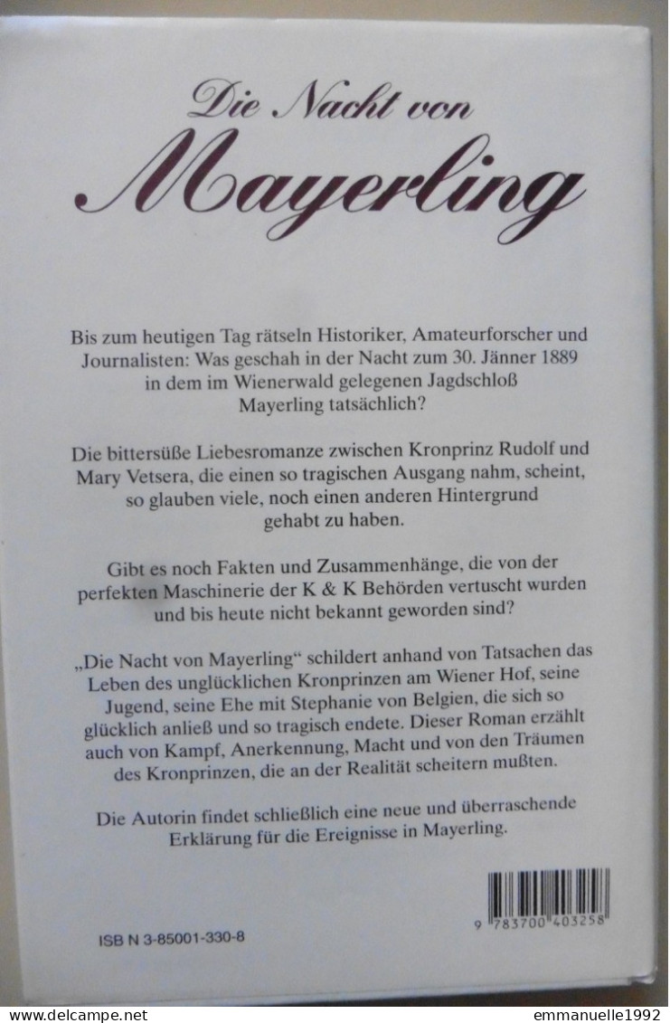 Die Nacht Von Mayerling Marieluise Von Ingenheim - Kronprinz Rudolf Von Österreich & Mary Vetsera - Biografía & Memorias