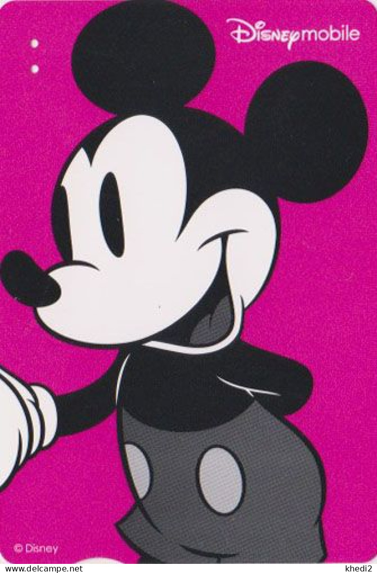 Carte Prépayée JAPON - DISNEY MOBILE - MICKEY MOUSE - JAPAN Prepaid QUO Card - Disney