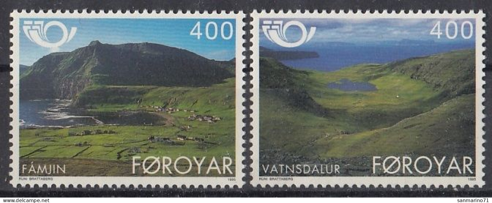 FAROE ISLANDS 276-277,unused - Montagnes