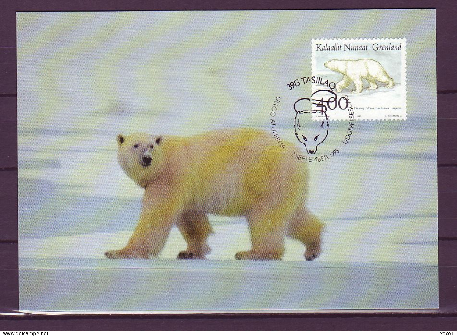 Greenland 1995 MiNr. 274 - 276 Dänemark Grönland  ANIMALS MAMMALS (III)   3v MC 7.50€ - Maximumkarten (MC)