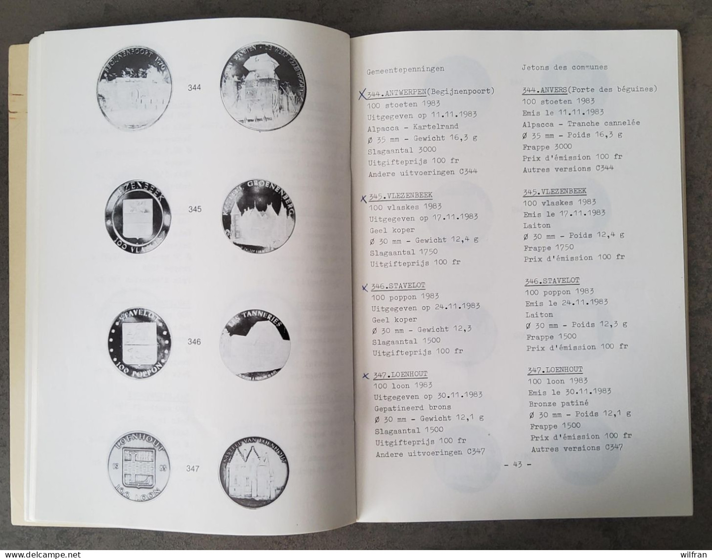 4197 Catalogus Gemeentepenningen 1984 - Gemeindemünzmarken