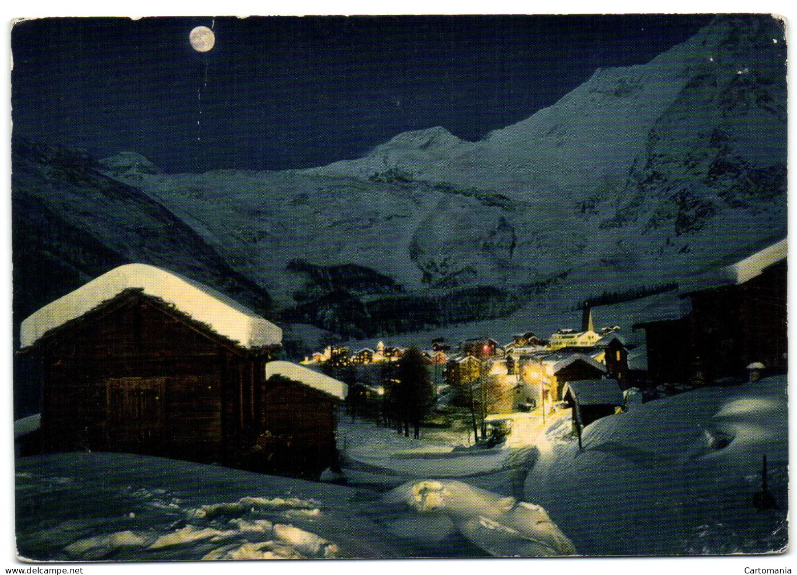 Saas Fee - Bei Mondschein - Allalinhorn - ALphubel - Täschhorn - Täsch