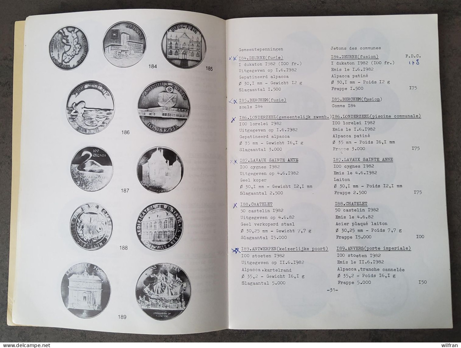 4198 Catalogus Gemeentepenningen 1983 - Jetons De Communes