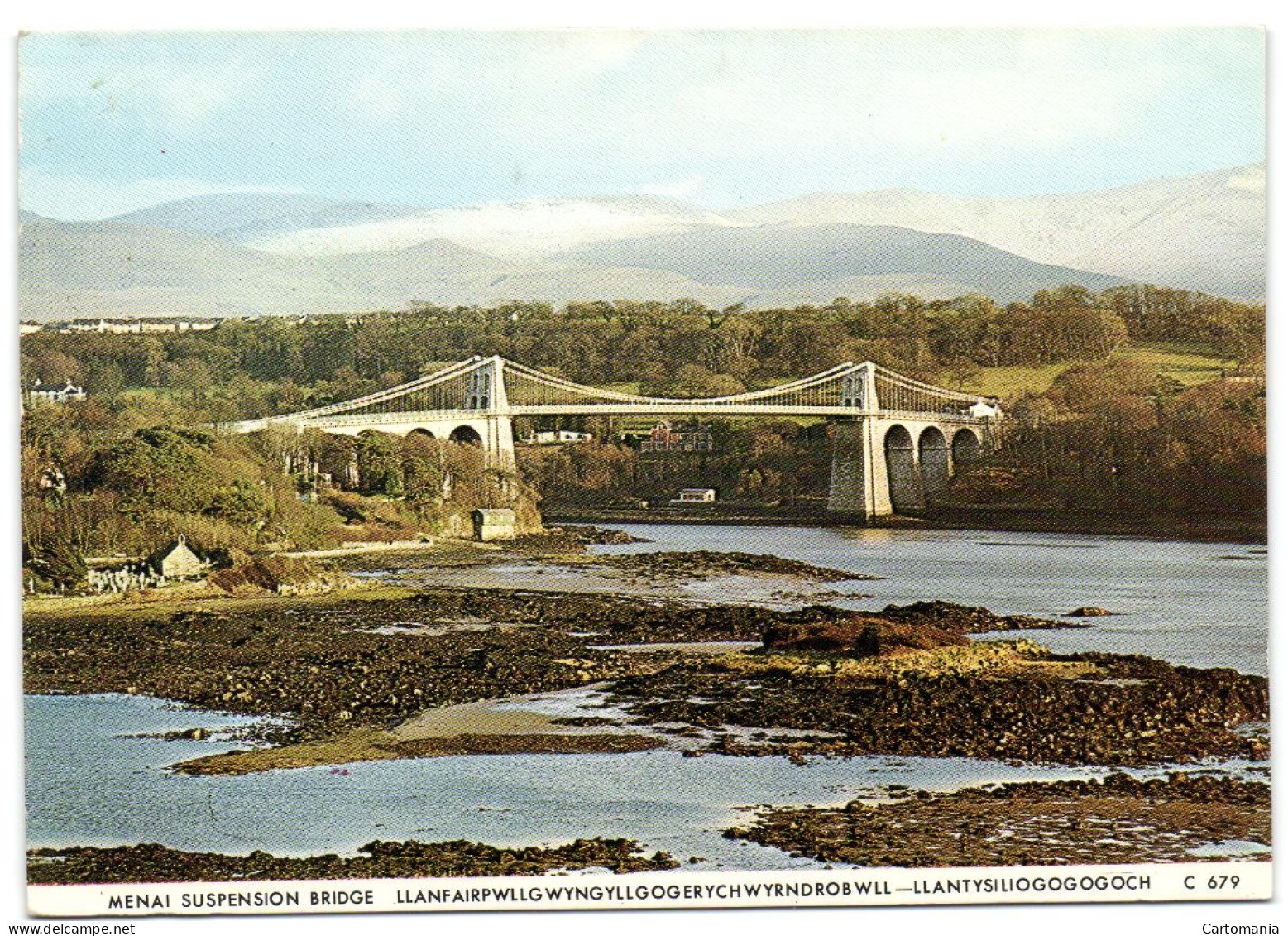 Menai Suspension Bridge - Llanfairpwllgwyngyllgogerychwyrndrobwll - Llantysiliogogogoch - Anglesey