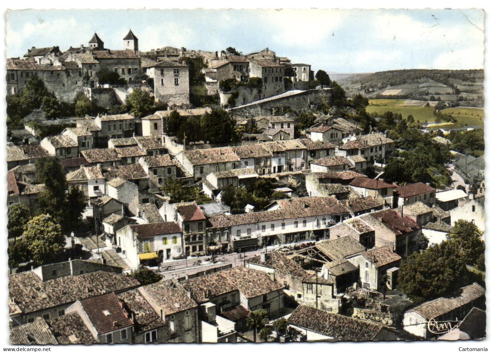 Lauzerte - Vue Générale Aérienne - Lauzerte