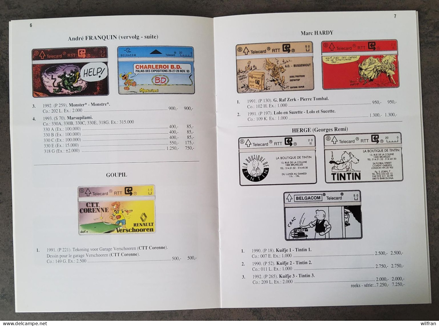 4200 Striptekeningen Op Belgische Telefoonkaarten Catalogus 1995-1996 1ste Uitgave - Unclassified