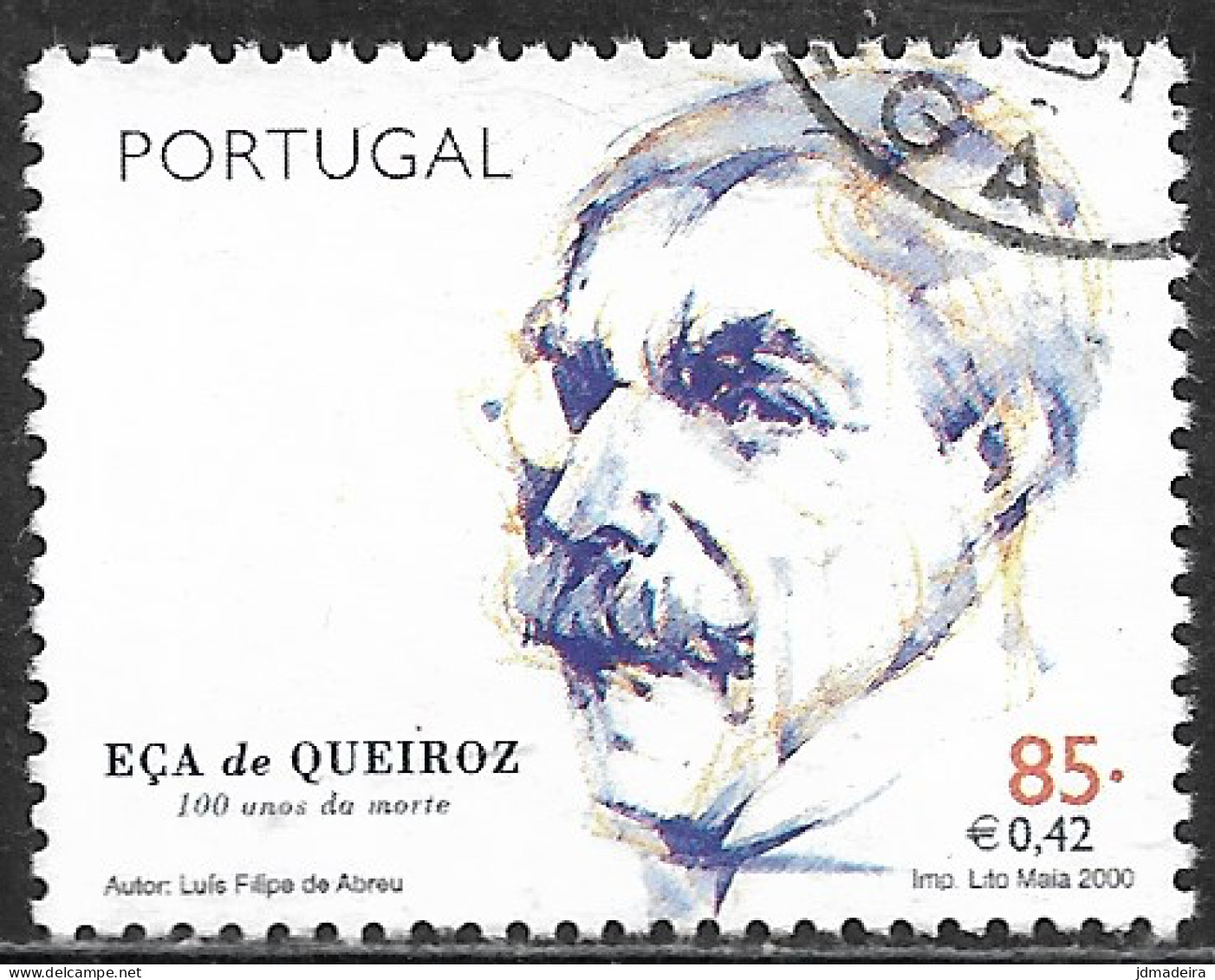 Portugal – 2000 Eça De Queiroz 85. Used Stamp - Oblitérés