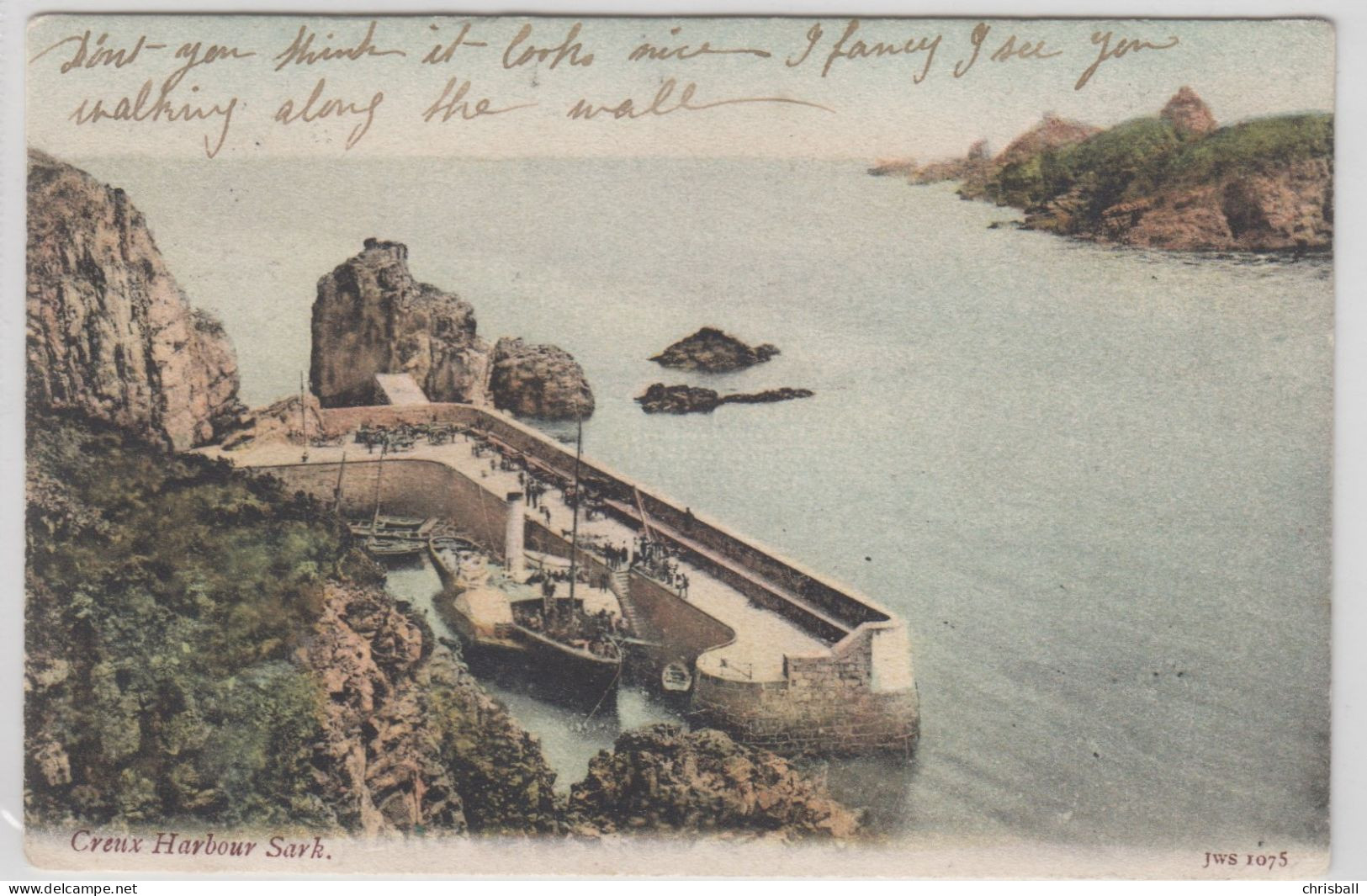 SARK KGV ½d On Postcard To Guernsey Dated 15.SP.05 - Sark