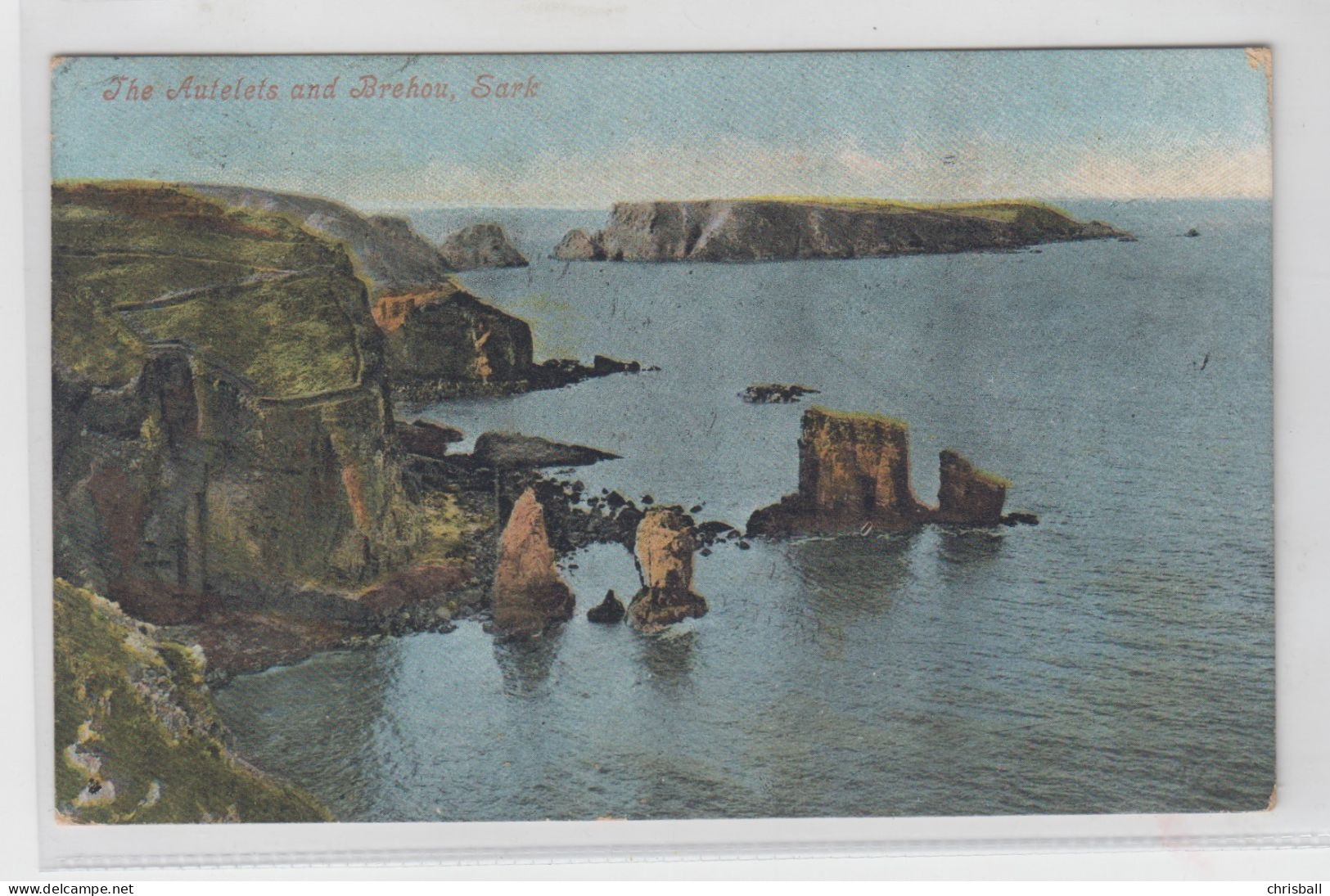 SARK KGV ½d On Postcard To London Dated 19.JU.05 - Sark