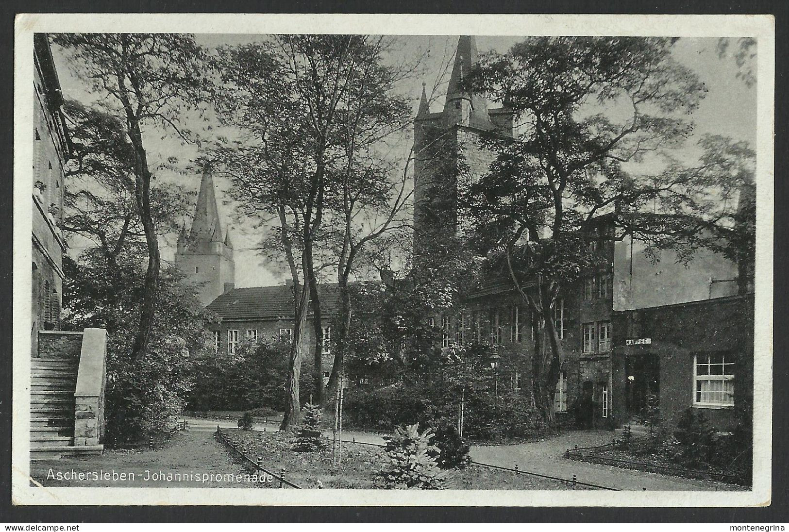 ASCHERSLEBEN -Johannispromenade - 1942 Old Postcard (see Sales Conditions) 09233 - Aschersleben