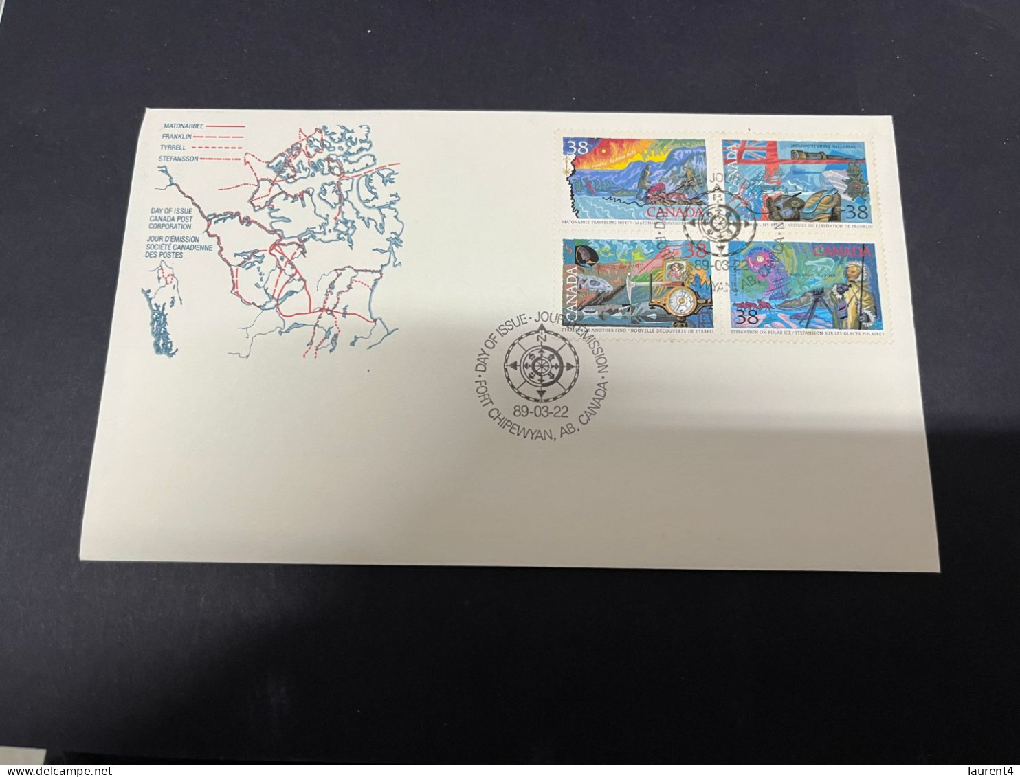 11-10-2023 (4 U 4) Canada Post Folder (with 1989 FDC + Info Sheet) - 1981-1990