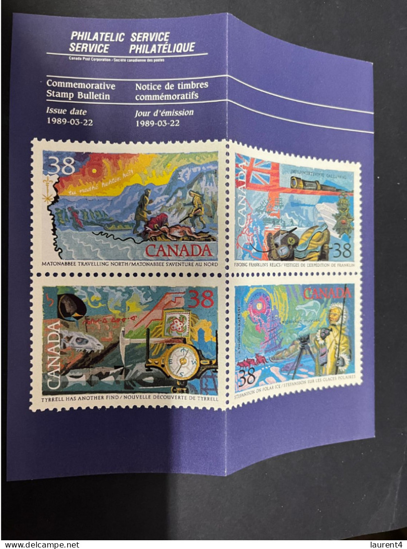 11-10-2023 (4 U 4) Canada Post Folder (with 1989 FDC + Info Sheet) - 1981-1990