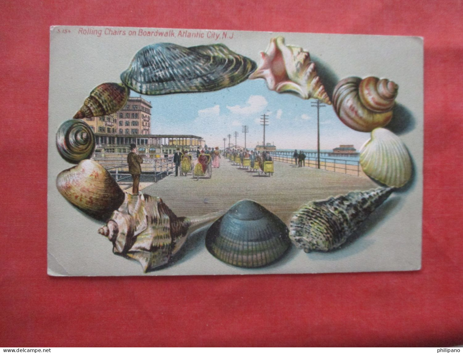 Embossed Shell Border      Atlantic City  New Jersey > Atlantic City     Ref 6216 - Atlantic City