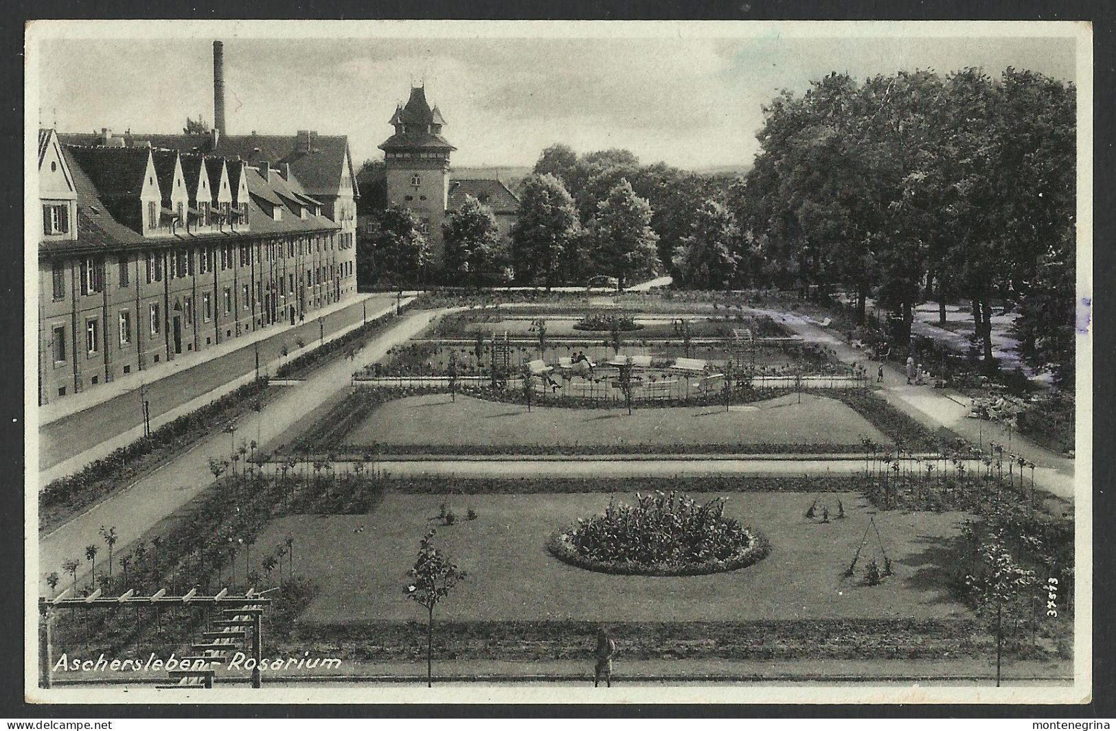 ASCHERSLEBEN - Rosarium - 1942 Old Postcard (see Sales Conditions) 09236 - Aschersleben