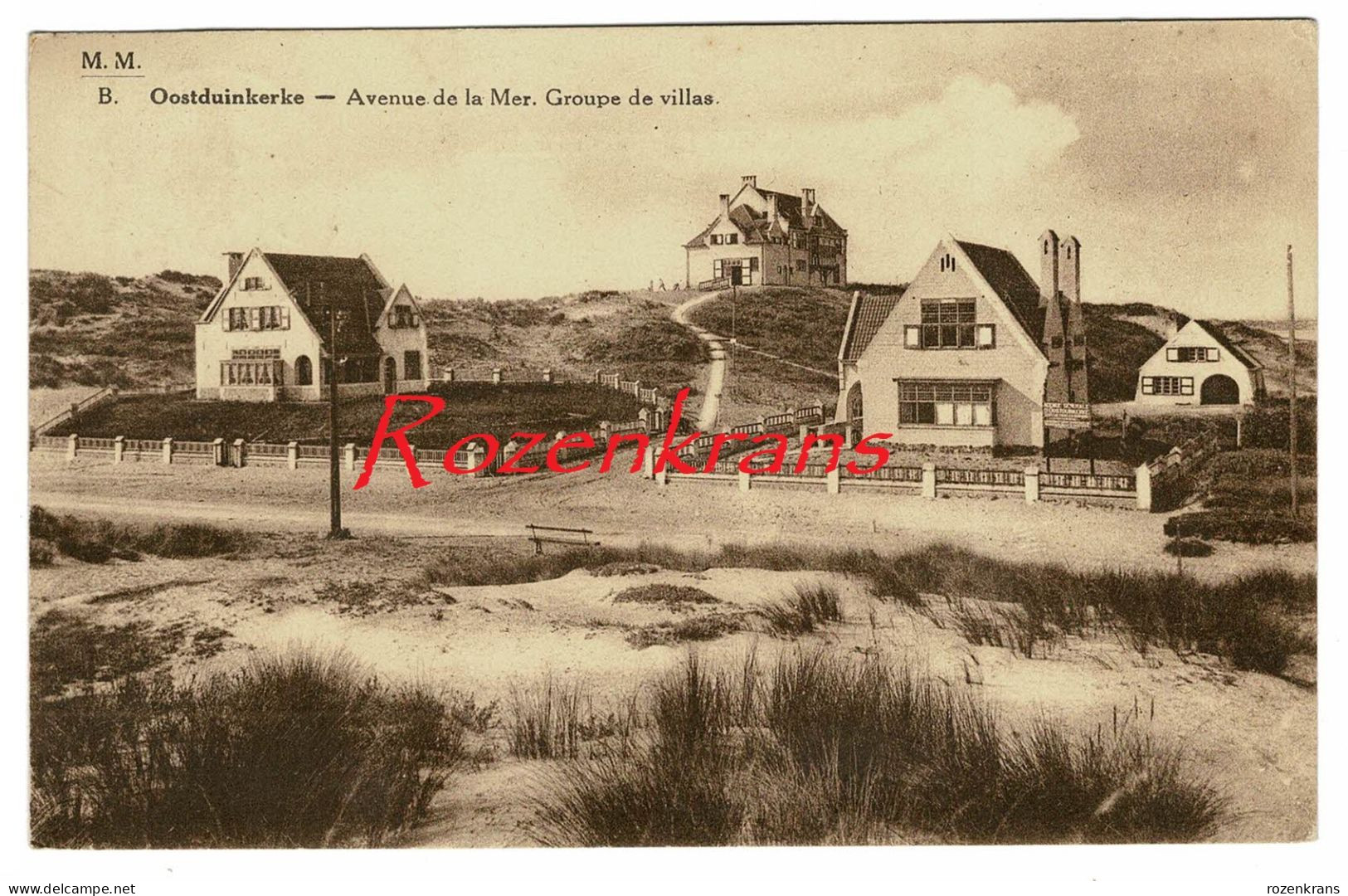 Oostduinkerke - Zeelaan  - Groep Villa's In De Duinen - Avenue De La Mer - Groupe De Villas - 1932 - Oostduinkerke