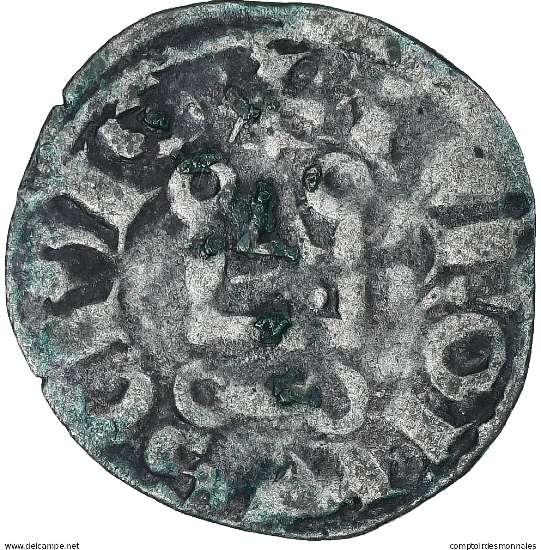 France, Louis IX, Denier Tournois, TB, Billon, Duplessy:193 - 1226-1270 Luigi IX (San Luigi)