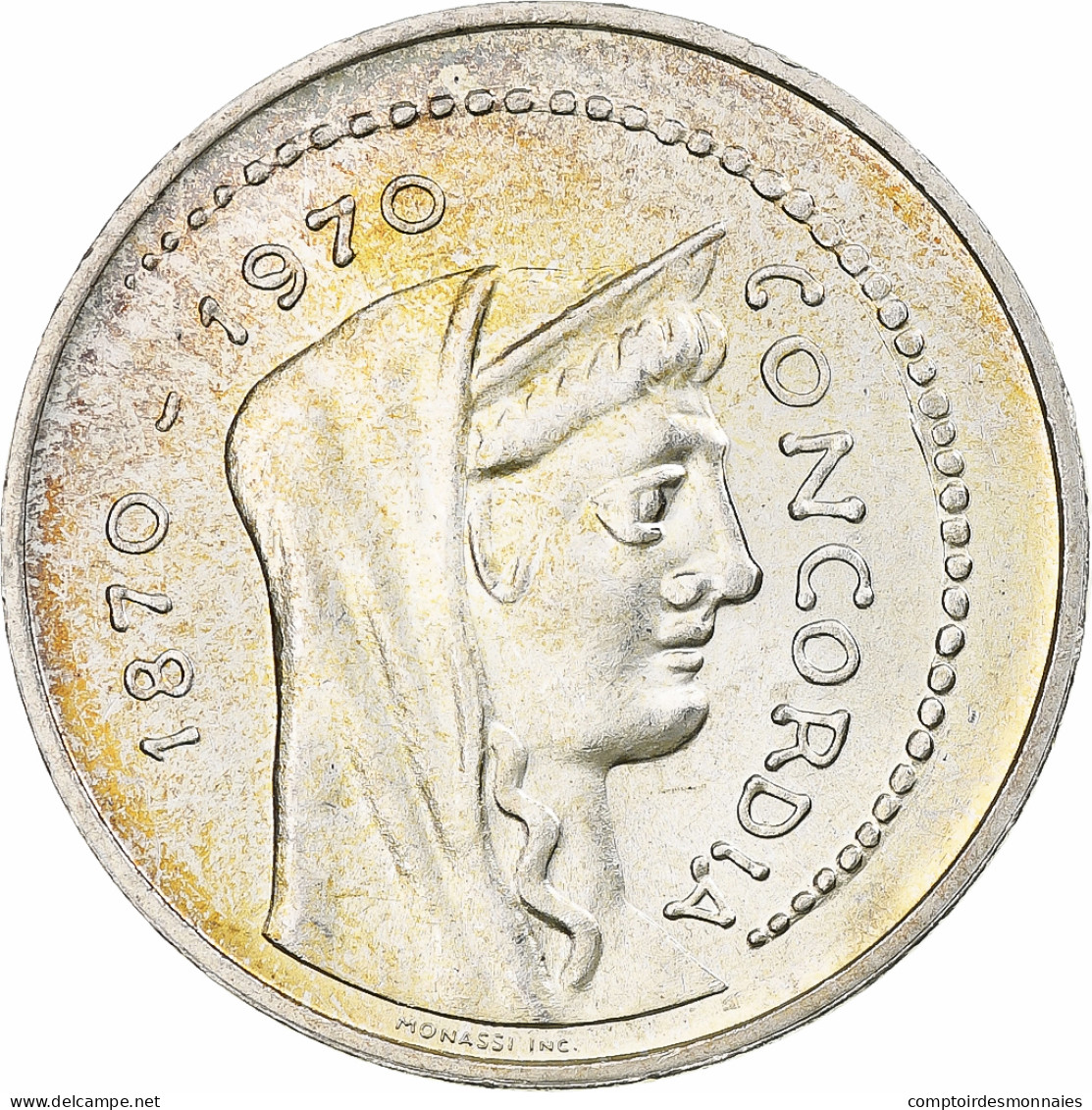 Italie, Concordia, 1000 Lire, 1970, Rome, SUP+, Argent, KM:101 - 1 000 Lire