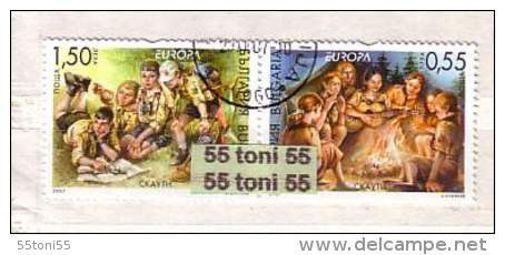 2007 EUROPA - Cept  2v.- USED/oblitere (O)  BULGARIA / Bulgaria - Gebraucht