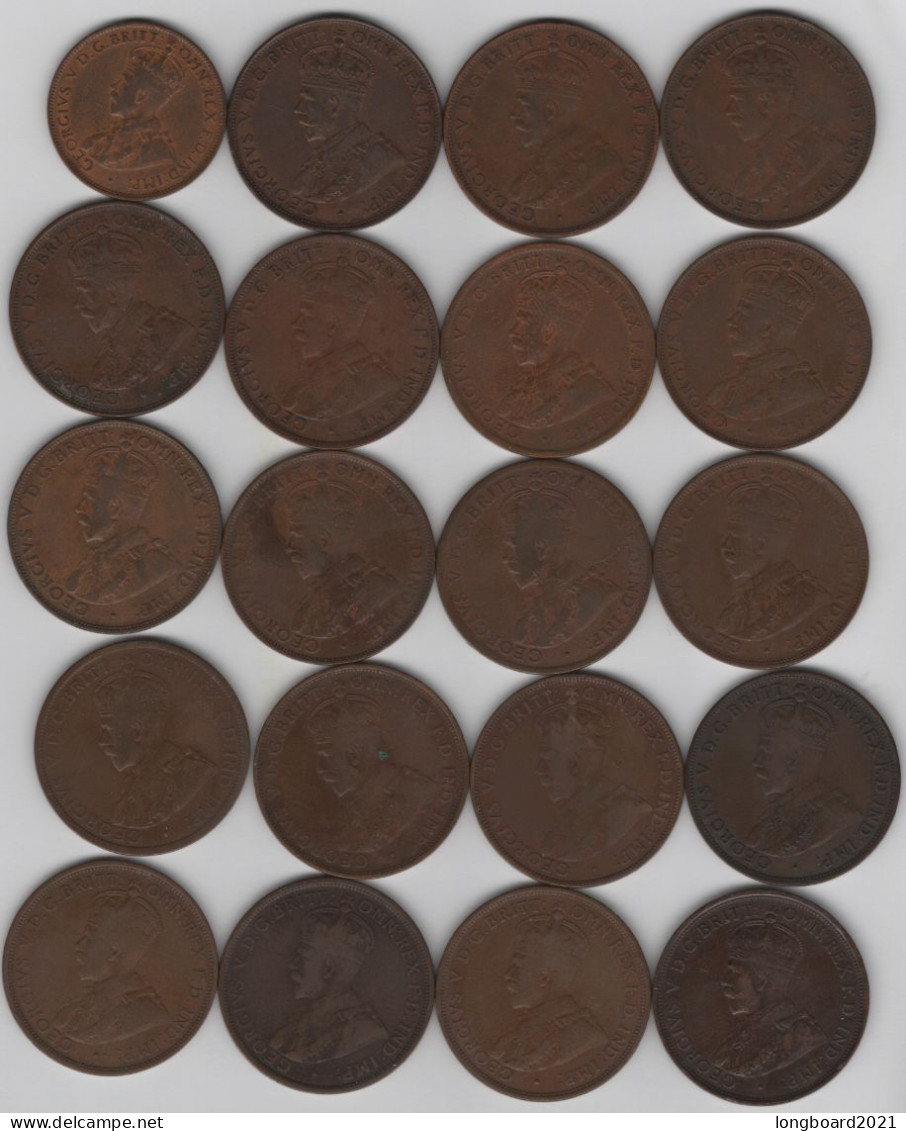 AUSTRALIA - COLLECTION 1 PENNY 1911-1935 - Penny