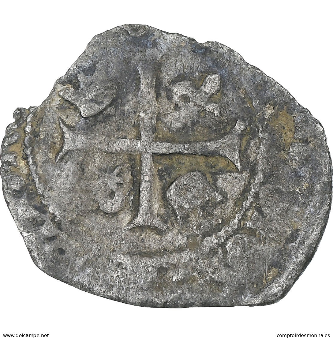 France, Louis XI, Liard Au Dauphin, TB, Billon, Gadoury:20 - 1461-1483 Luigi XI Il Prudente