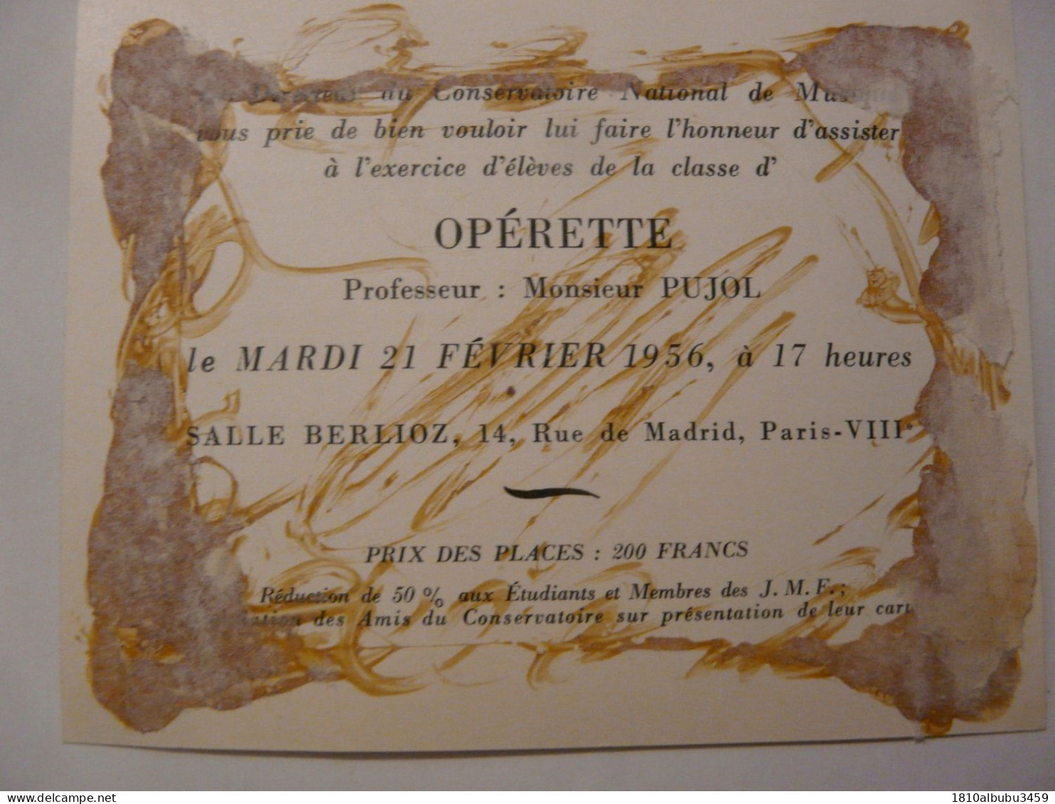 VIEUX PAPIERS - PROGRAMME : OPERETTE 1956 - Programmi