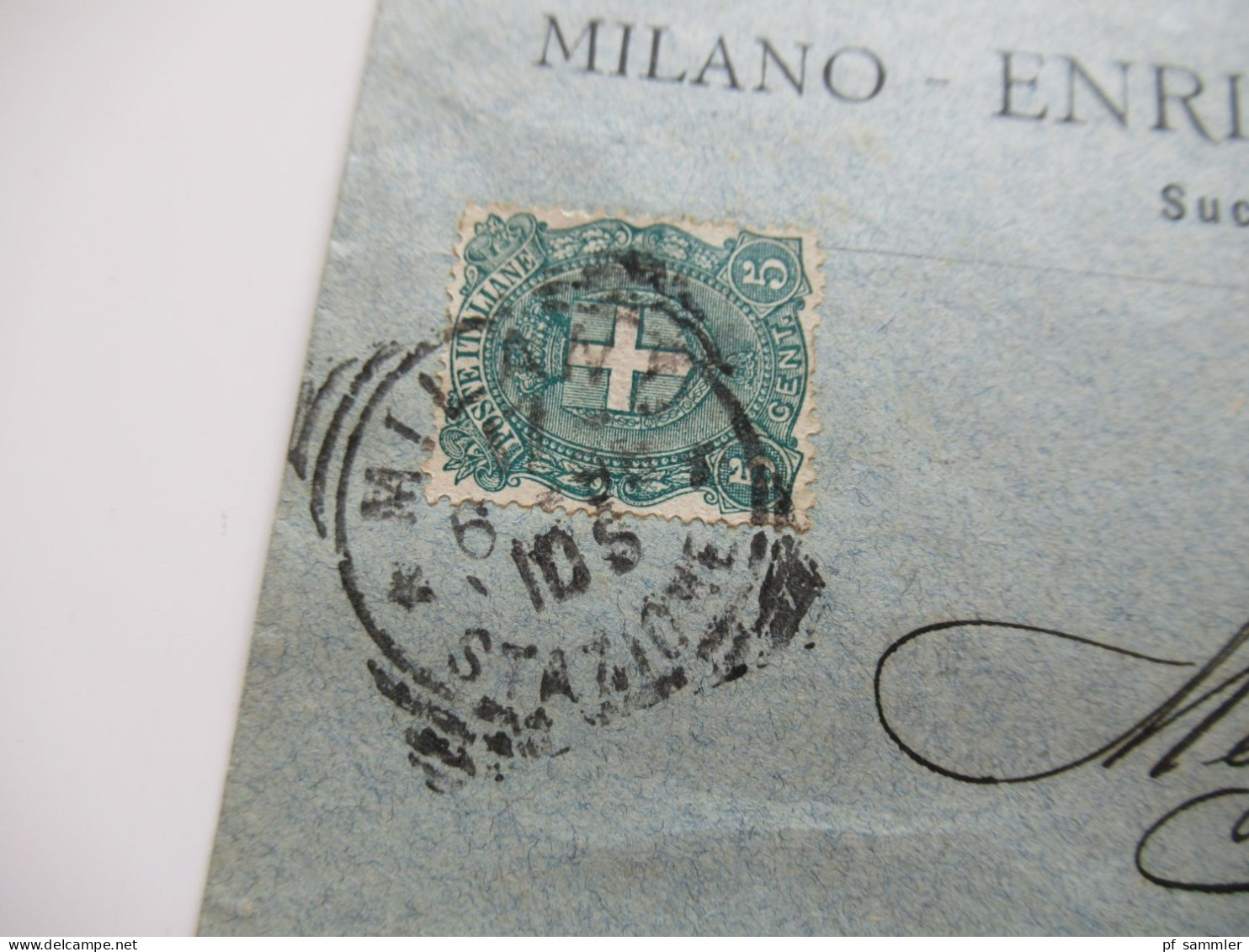 Italien 1893 / 98 Vier Auslands Belege Venezia (2) und Milano (2) nach Anvers! Firmenumschläge / mit Ank. Stempel